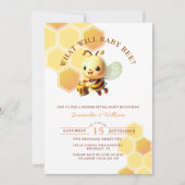 Was wird Baby Honey Bee Gender offenbaren? Einladung (Vorderseite)