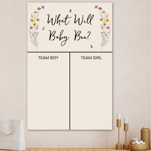 Was wird Baby sein? Biene Geschlecht Enthüllung Ab Poster