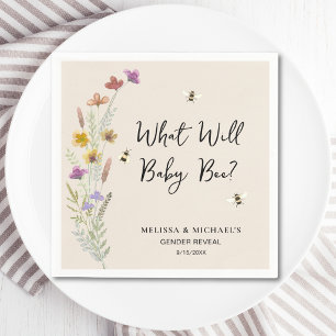 Was wird Baby sein Biene Geschlecht Enthüllung Serviette