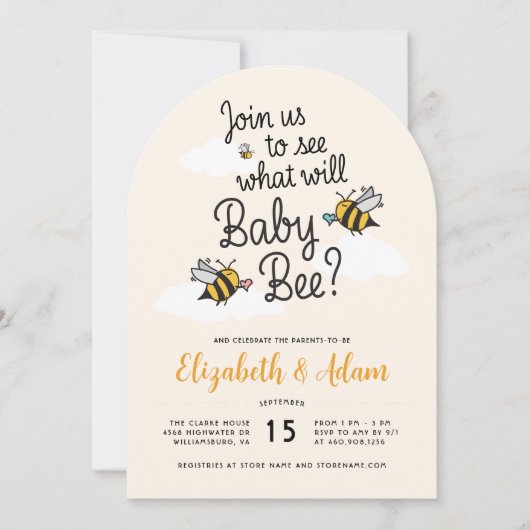 Was wird Baby sein? Dusche für männliche Paare Einladung (Vorderseite)