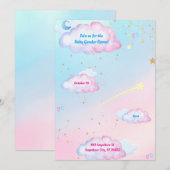 Was wird Baby sein? Einladung (Vorne/Hinten)