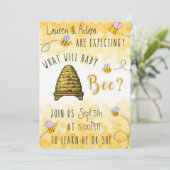 Was wird Baby sein? Einladung (Stehend Vorderseite)