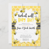 Was wird Baby sein? | Geschlechtsankündigung | Bab Einladung (Vorderseite)
