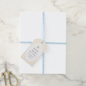Was wird Baby sein? Geschlechtsenthüllung Preppy Geschenkanhänger (Mit Garn)
