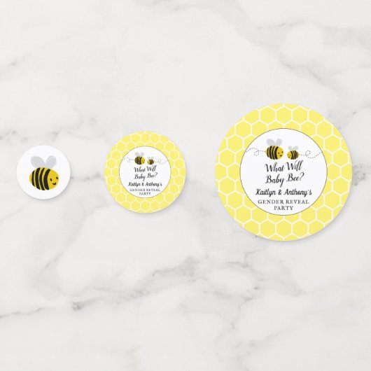 Was wird Baby sein? Party-Foto Konfetti (Vorderseiten)