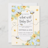 Was wird Baby zeigen, dass die Blume weiß ist? Einladung (Vorderseite)