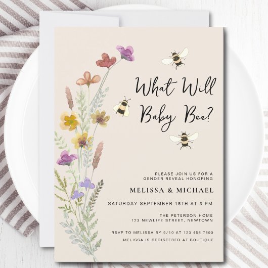 Was wird Baby zeigen? Einladung