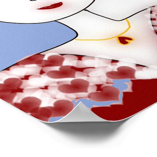 WAS WIRD BEI DER LIEBE GEMACHT - matte Oberfläche Poster (Ecke)