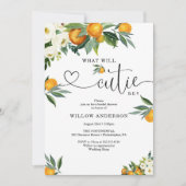 Was wird Cutie Citrus Lemon Hochzeitsdusche sein Einladung (Vorderseite)