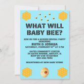 Was wird das Baby Bee Geschlecht zeigen Party Einladung (Vorderseite)