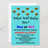 Was wird das Baby Bee Geschlecht zeigen Party Einladung (Vorne/Hinten)