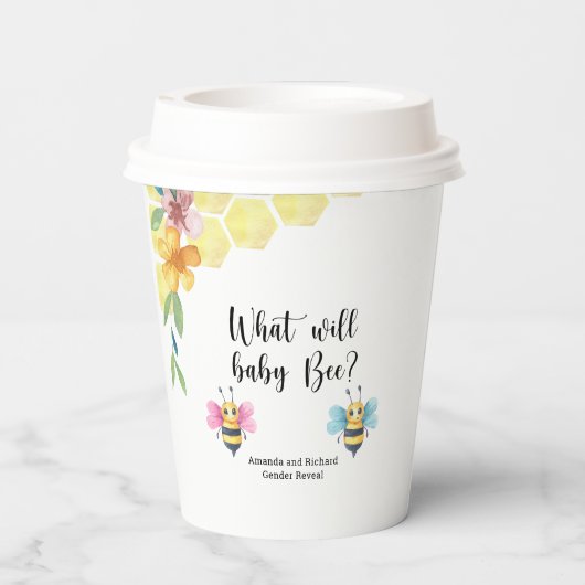 Was wird das Baby sein? Pappbecher (Rückseite)