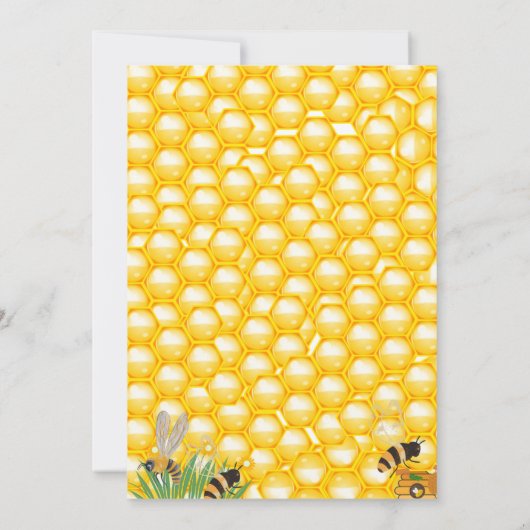 Was wird das Bienengeschlecht der Säuglinge offenb Einladung (Rückseite)