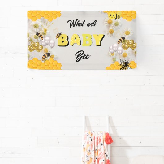 Was wird das Bienengeschlecht enthüllen Party-Bien Banner (InSitu)