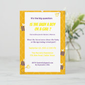 Was wird das Bienengeschlecht offenbaren? Einladung (Stehend Vorderseite)