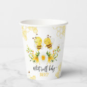 Was wird das Bienengeschlecht offenbaren? Pappbecher (Rückseite)