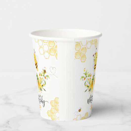 Was wird das Bienengeschlecht offenbaren? Pappbecher (Rechts)