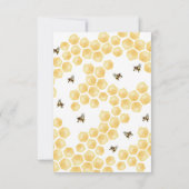 Was wird das Bienengeschlecht zeigen Dankeschön Ka Einladung (Rückseite)