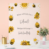 Was wird das Bienengeschlecht zeigen Party mattier Acrylschild (Hochzeit)