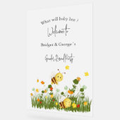 Was wird das Bienengeschlecht zeigen Party mattier Acrylschild (Winkel)