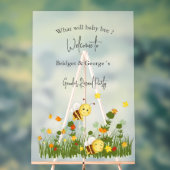 Was wird das Bienengeschlecht zeigen Party mattier Acrylschild (Neutral)