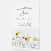 Was wird das Bienengeschlecht zeigen Party mattier Acrylschild (Winkel)