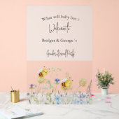 Was wird das Bienengeschlecht zeigen Party mattier Acrylschild (Hochzeit)