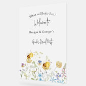 Was wird das Bienengeschlecht zeigen Party mattier Acrylschild (Winkel)