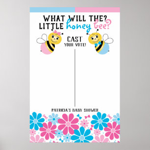 Was wird das kleine Honey Bee Voting Poster Board?