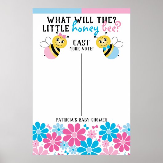 Was wird das kleine Honey Bee Voting Poster Board? (Vorne)