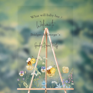 Was wird das Party der Bienenvölker offenbaren? Acrylschild