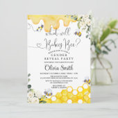 Was wird das Party der Geschlechtergleichstellung Einladung (Stehend Vorderseite)