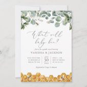 Was wird das Party der Geschlechtszugehörigkeit fü Einladung (Vorderseite)