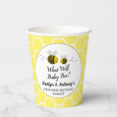 Was wird das Party der Geschlechtszugehörigkeit fü Pappbecher (Rückseite)