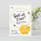 Was wird das sein? Bericht über das Geschlecht der Einladung (Stehend Vorderseite)