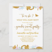 Was wird das Thema Gender Reveal sein? Einladung (Vorderseite)