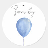 Was wird der Teamboy sein Runder Aufkleber (Vorderseite)