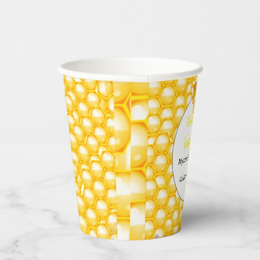 Was wird die Biene Geschlecht zeigen Party Pappbecher (Rechts)