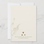 Was wird die Einladung von Baby-Bee-Geschlecht off (Rückseite)