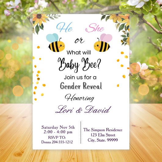 Was wird die Gender-Offenlegung sein? Einladung