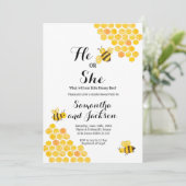 Was wird die Gender Reveal Dusche sein? Einladung (Stehend Vorderseite)