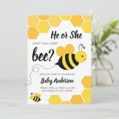 Was wird die geschlechtsspezifische Baby-Beet-Offe Einladung (Stehend Vorderseite)