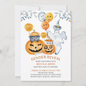 Was wird ein kleiner Boo Halloween-Gender-Enthüllu Einladung (Vorderseite)