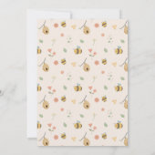 Was wird es sein, das Bienengeschlecht offenbart Einladung (Rückseite)