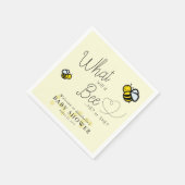 Was wird es sein, eine gelbe Baby-Dusche für Gesch Serviette (Ecke)