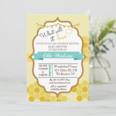 Was wird es sein, eine Gender Reveal Baby Dusche? Einladung (Stehend Vorderseite)