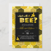 Was wird es sein? | Party der Geschlechtszugehörig Einladung (Vorderseite)