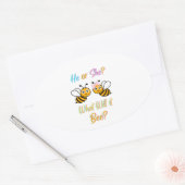 Was wird es sein? T - Shirt Oval Sticker (Umschlag)