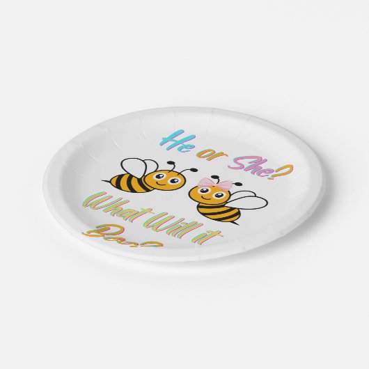 Was wird es sein? T - Shirt Oval Sticker Pappteller (Schrägansicht)