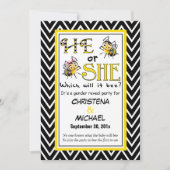 Was wird es sich um eine geschlechtsspezifische Ei Einladung (Vorderseite)